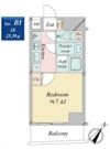 クロスレジデンス日本橋浜町の間取り画像