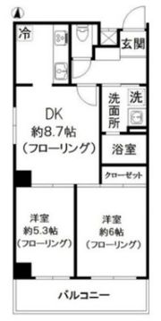 クリダイマンションの間取り画像