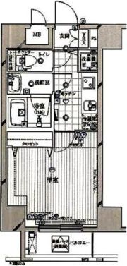 ガリシアヒルズ六本木の間取り画像