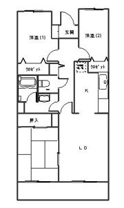 ダイヤモンドマンション2号館の間取り画像