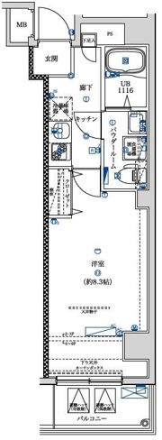 フェルクルール押上の間取り画像