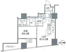 カスタリアタワー品川シーサイドの間取り画像