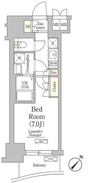 テラス月島の間取り画像