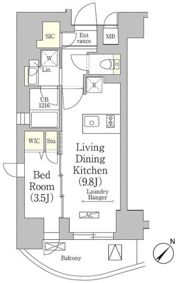 テラス月島の間取り画像