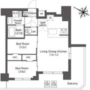 コンフォリア二葉の間取り画像