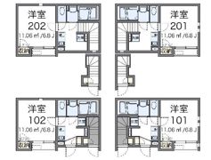 クレイノ桃井の間取り画像