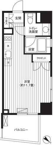 Ti-HIGASHIAZABUの間取り画像