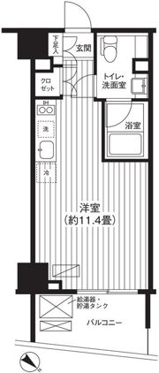 Ti-HIGASHIAZABUの間取り画像