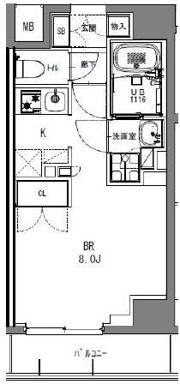 S-RESIDENCE日本橋馬喰町の間取り画像