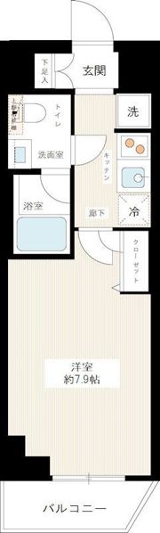HYs crecer清澄白河の間取り画像