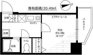 クレアシオン早稲田の間取り画像