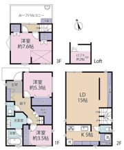 世田谷区桜丘5丁目戸建の間取り画像