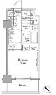 ザ・パークハビオ月島フロントの間取り画像
