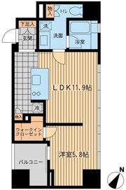 ウィルテラス勝どきの間取り画像