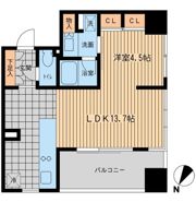 ウィルテラス勝どきの間取り画像