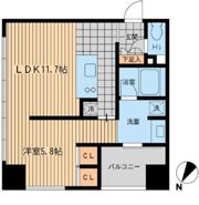 ウィルテラス勝どきの間取り画像