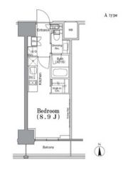 パークハビオ飯田橋の間取り画像