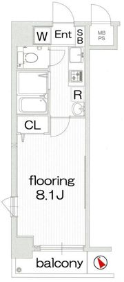 グランヴァン銀座東の間取り画像