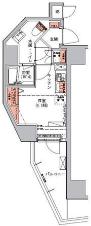 ハーモニーレジデンス三田の間取り画像