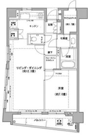 クレジデンス日本橋浜町の間取り画像