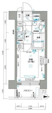 エクセリア芝大門の間取り画像