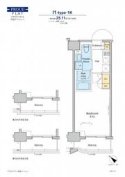 プラウドフラット月島アベニューの間取り画像