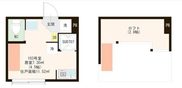 ハーモニーテラス江原町Ⅲの間取り画像