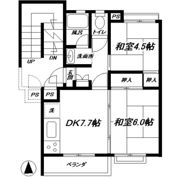 東急市が尾ドエリングD棟の間取り画像