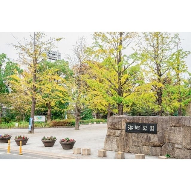 近くに浜町公園あり