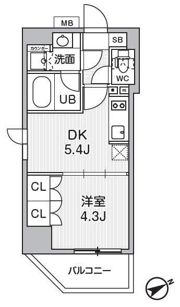 CAVANA浅草橋の間取り画像