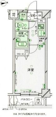 パークウェル高円寺駅前の間取り画像