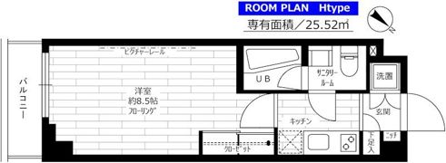 グランドコンシェルジュ白金高輪アジールコートの間取り画像