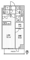 シーズンフラッツ菊川WESTの間取り画像