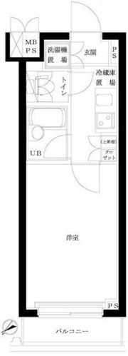 ルーブル早稲田参番館の間取り画像