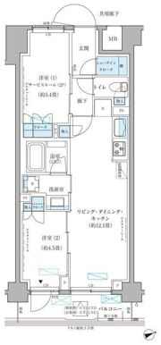 パークアクシス文京本郷の間取り画像