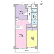ボヌール都立大学弐番館の間取り画像