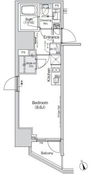 Belle Vue新橋の間取り画像