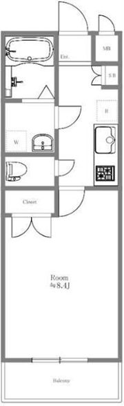 エクセリア荻窪の間取り画像