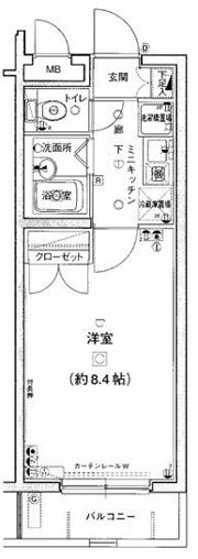 エクセリア荻窪の間取り画像