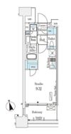 パークナードフィット南青山Vistaの間取り画像