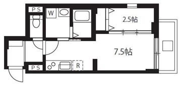 アバンテ向島の間取り画像