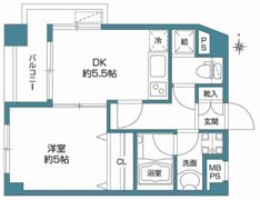 パナッシュ二子玉川の間取り画像