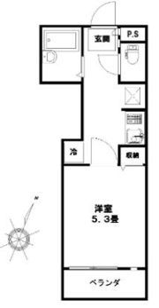 マリオン駒場の間取り画像