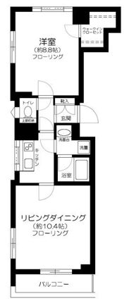 パレステュディオ銀座一丁目の間取り画像