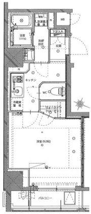 ハーモニーレジデンス秋葉原の間取り画像