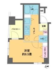 カスタリア新富町Ⅲの間取り画像