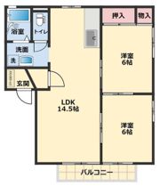 ディアスA棟の間取り画像