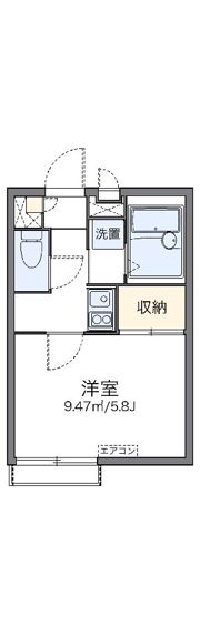 レオパレスライトフィールドの間取り画像