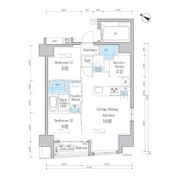 デュオフラッツ日本橋水天宮の間取り画像