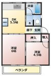 コーポ騎西Ⅱの間取り画像